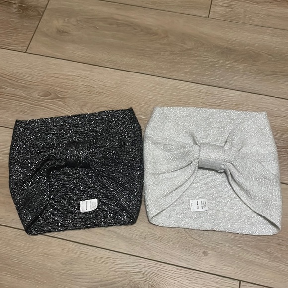 Set of 2 NWOT World Market Sparkly Twisted Knot Head Wrap Ear Warmer - Picture 1 of 6